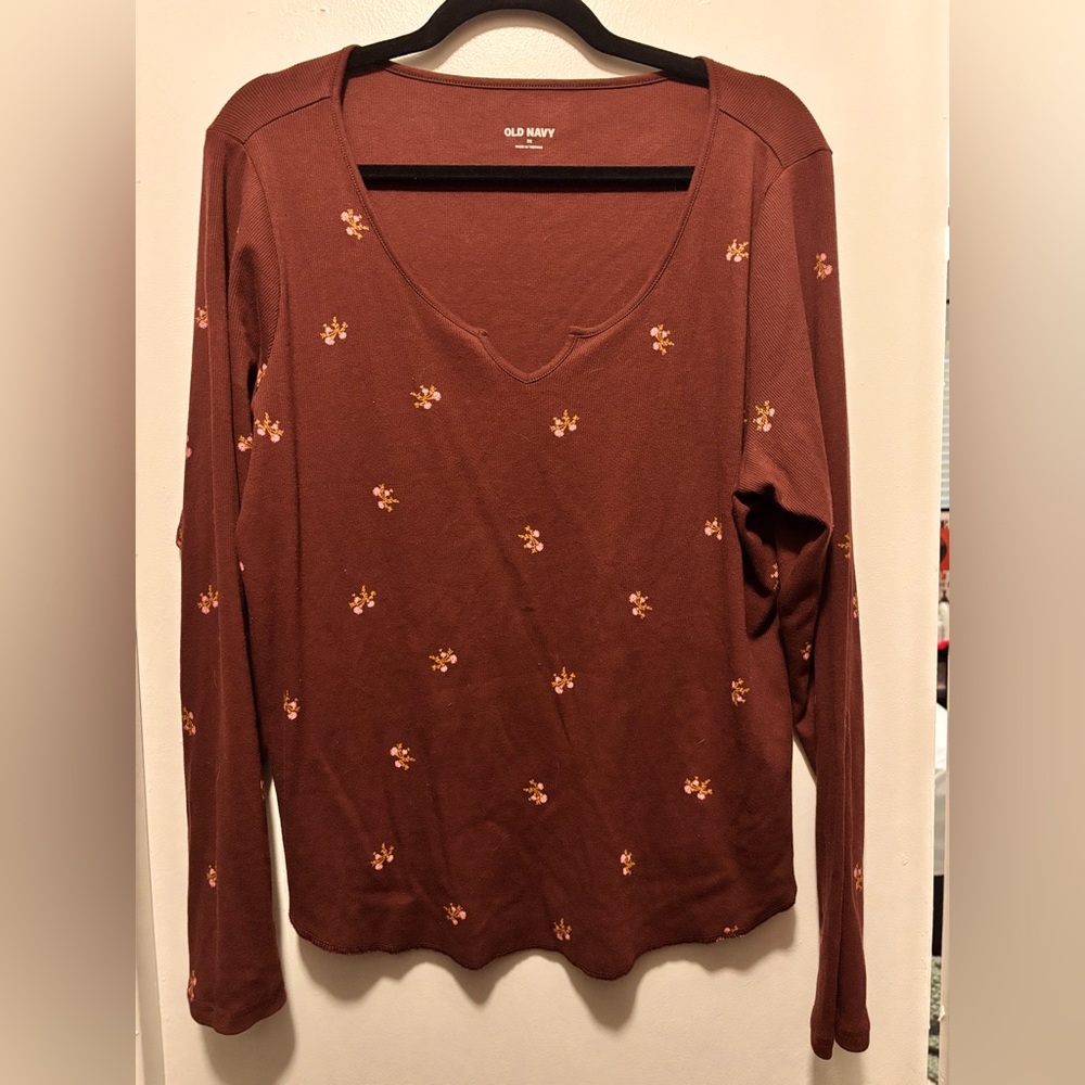 old navy | 2x long sleeve floral tee | never worn